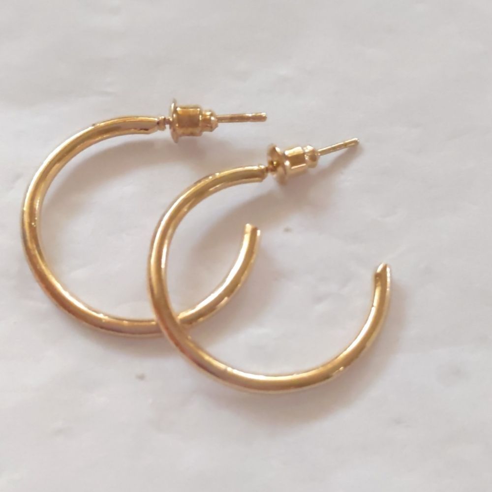Gold Hoop Earrings Small